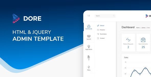 Dore jQuery Site Templates