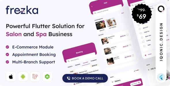 Frezka Mobile App Template