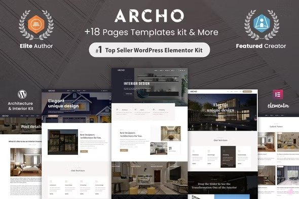 Archo elementor Template Kits