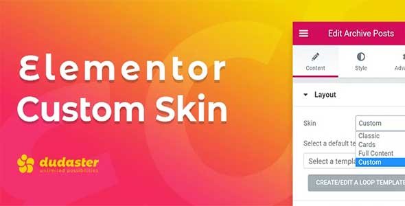 Elementor Custom Skin Pro nulled plugin